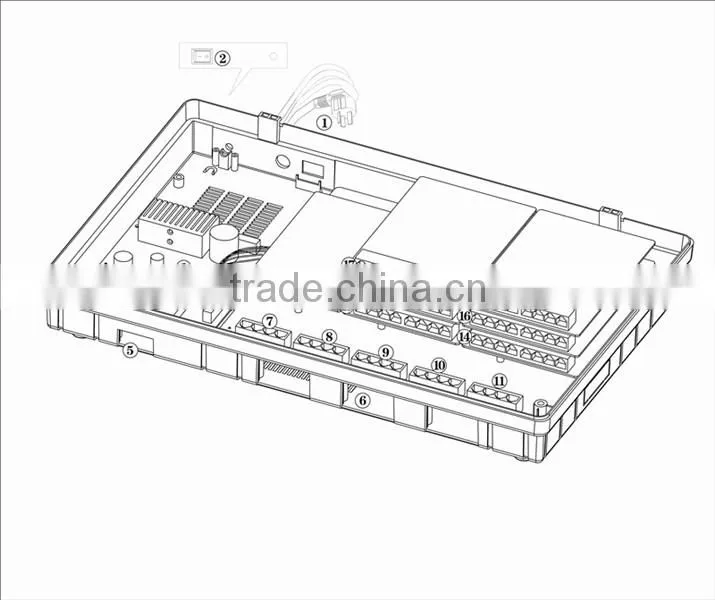 Card PBX with 64 Exts for hotel WS824(9)H