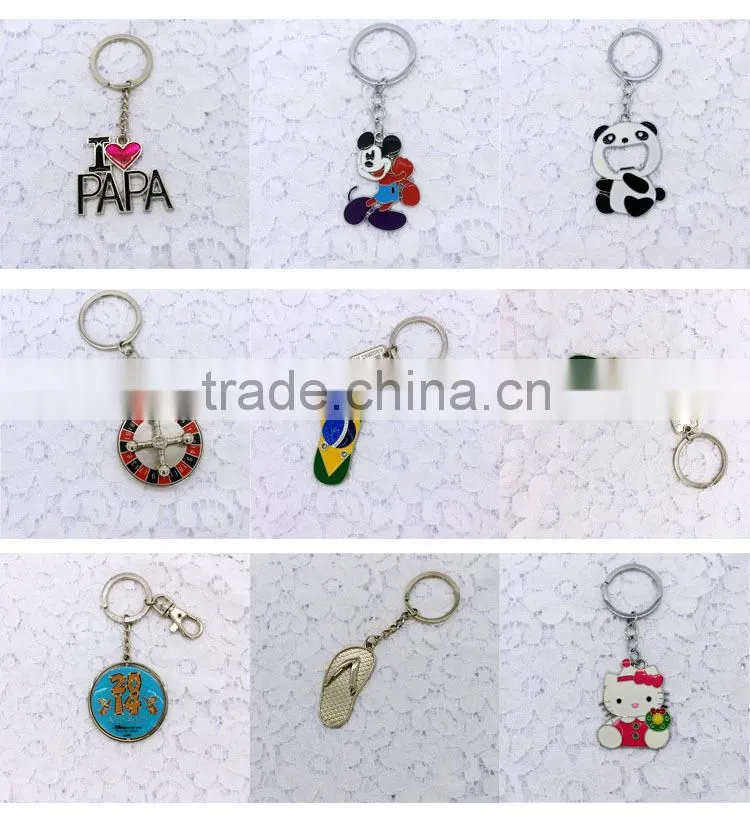 Custom English letters Metal Keychains