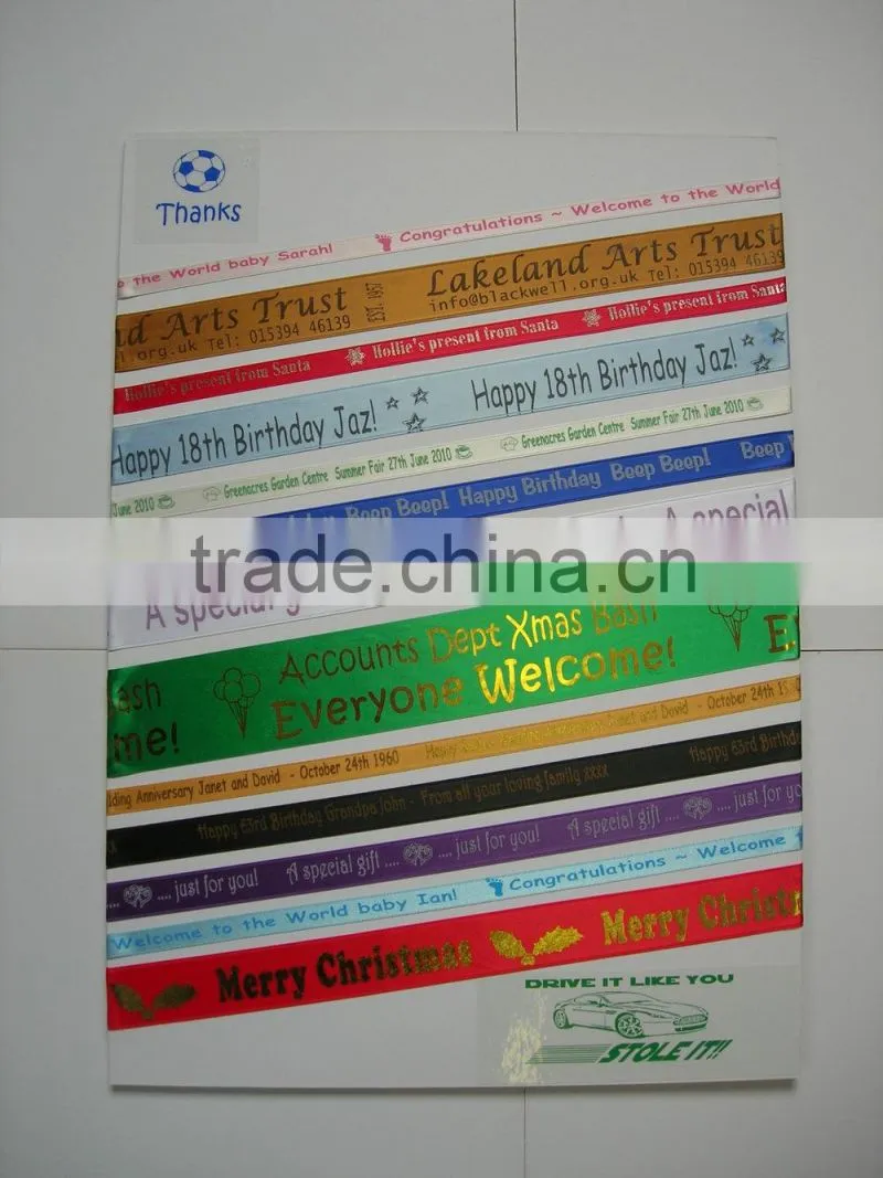 Sashes Printer for Weddings & Parties