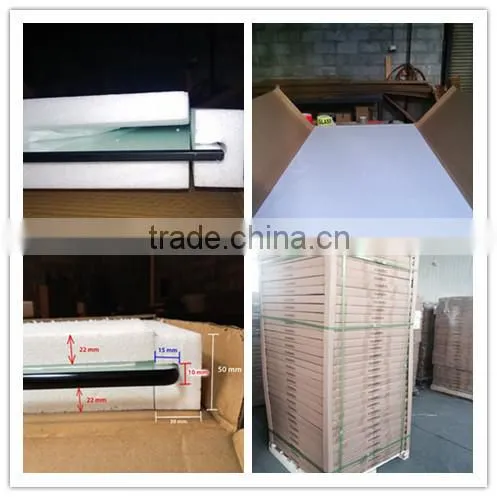 5mm printing flat tempered glass shelf for refrigerator