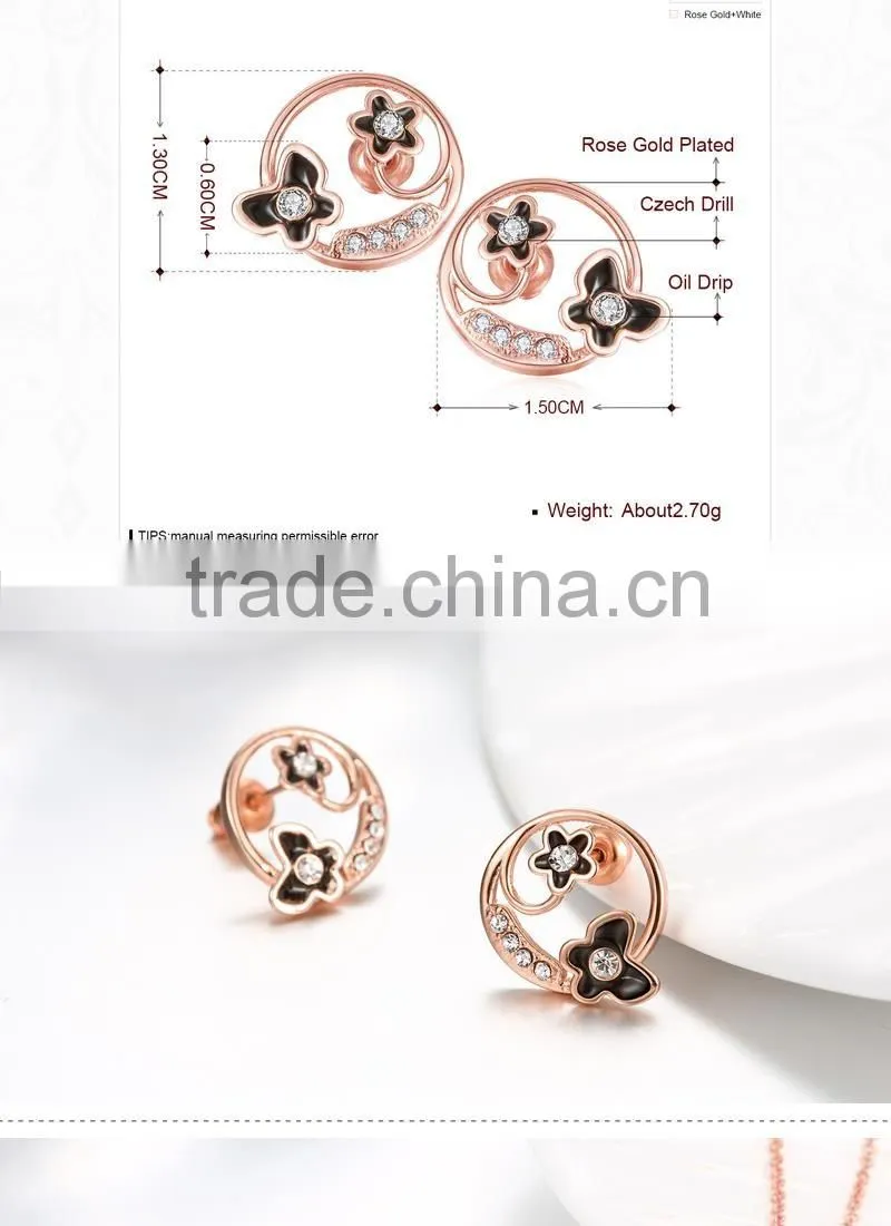 Attractive gold jewelry 18K Gold Plating Jewelry Set