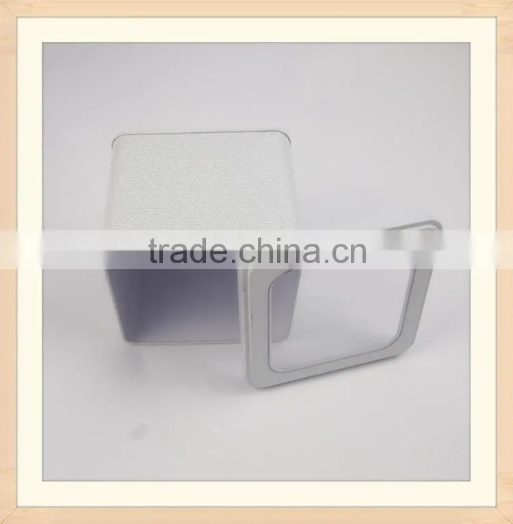 Direct Factory Window Square Tin Box with PVC Window