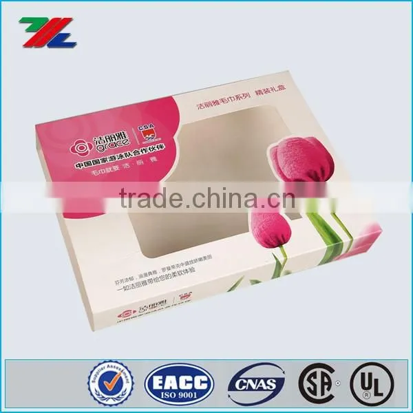 High quality custom logo CMYK printed glossy paper box, packing box, custom cardboard box
