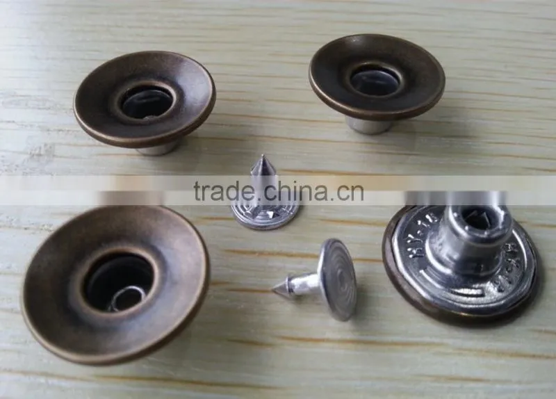 Oxy Brass Color Metal Jeans Tack Button -- JB1412008