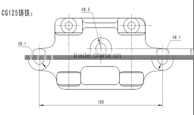 CG125 motorcycle steel forged rocker arm assy