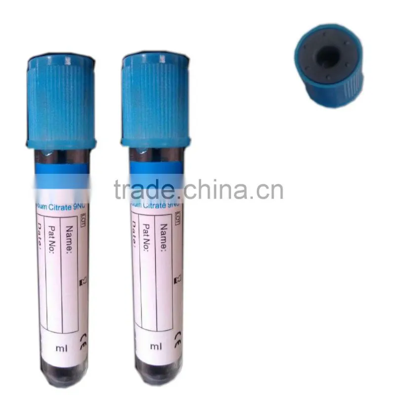 Disposable glass or PET vacuum blood collection tubes