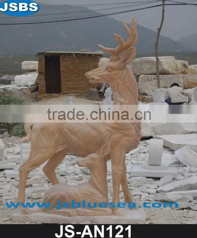 Garden marble horse sculpture