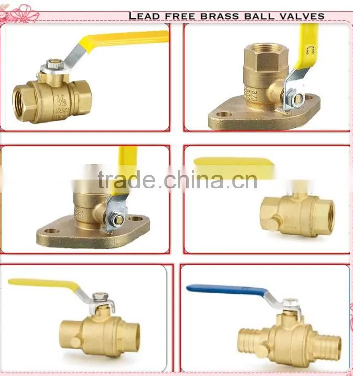 lead free brass solder ball valve