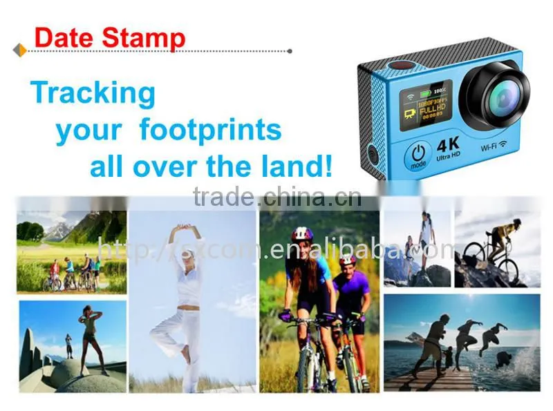 hot sales! WiFi/remote control Waterproof Dual Screen 4K 25fps/ 2.7K 30fps/ 1080P 60fps HD Sports Camera--DV-24