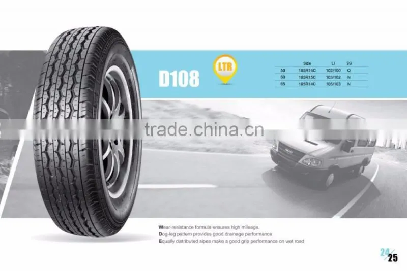 New coming car tyres pcr ltr suv tyre 195R14C-8