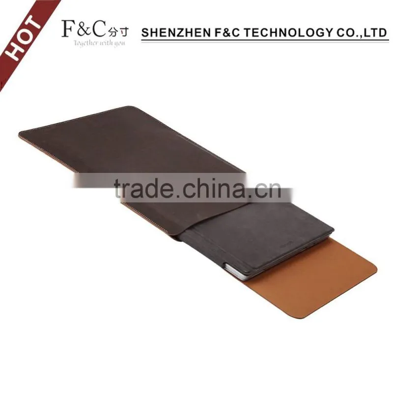 Universal leather pu case for 10" 12" tablet sleeve black cover pouch