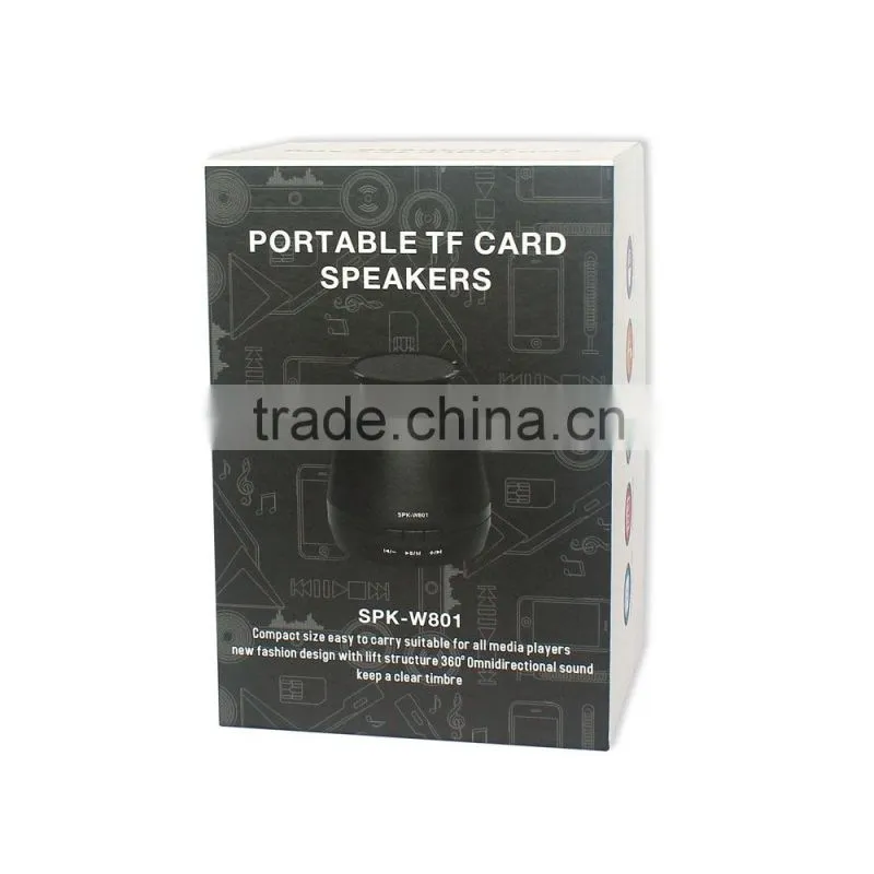 Hot new products for 2015 wireless microphone portable mini speaker with USB charge FM Radio memory card