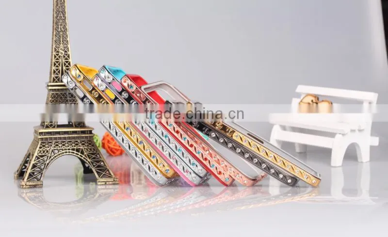 Diamond Metal Bumper with TPU Case for iPhone 5/5S