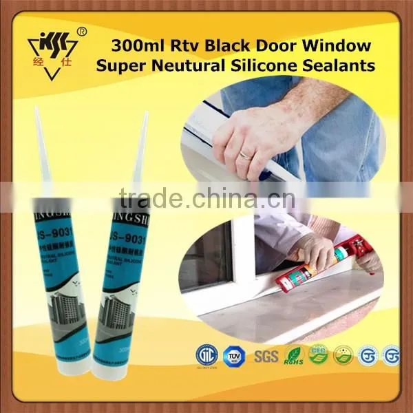 300ml Rtv Black Door Window Super Neutural Silicone Sealants