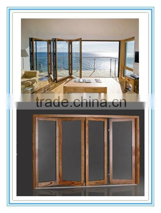 Aluminum folding door glass door