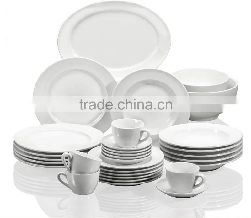 47pcs round shape white design dinner set,dinnerware,tableware,ceramicware,porcelain ware