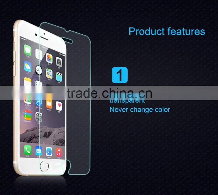 Factory new products 0.33mm 2.5D tempered glass sreen protector for iphone6