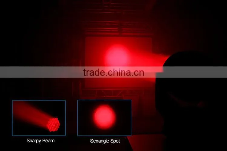 19pcsx12.8W RGBW 4in1 LED Moving Head Zoom Light