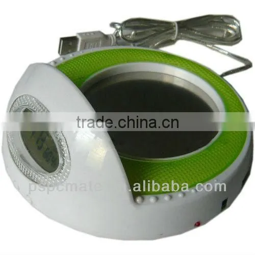 usb hub warmer with lcd clock