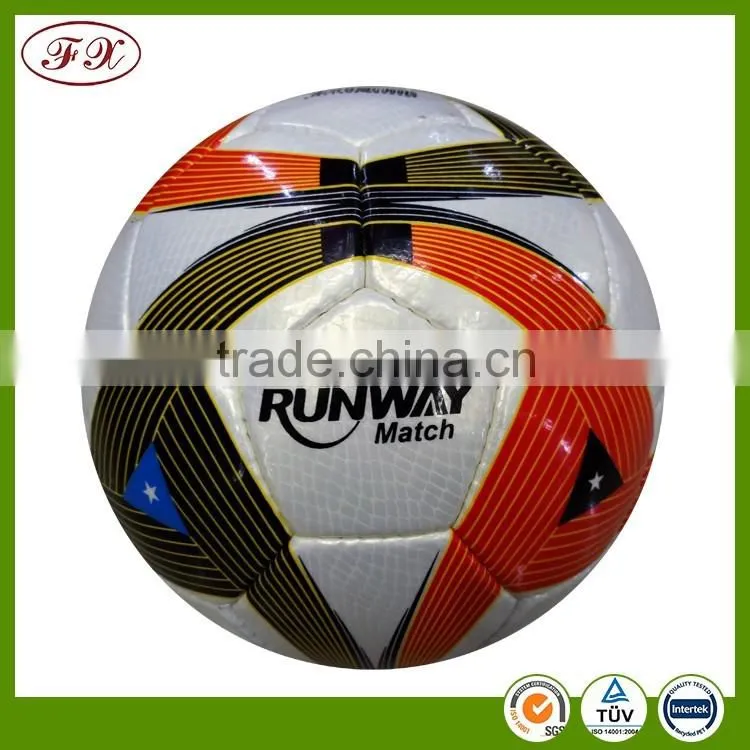 PU hand sewn match soccer ball/football