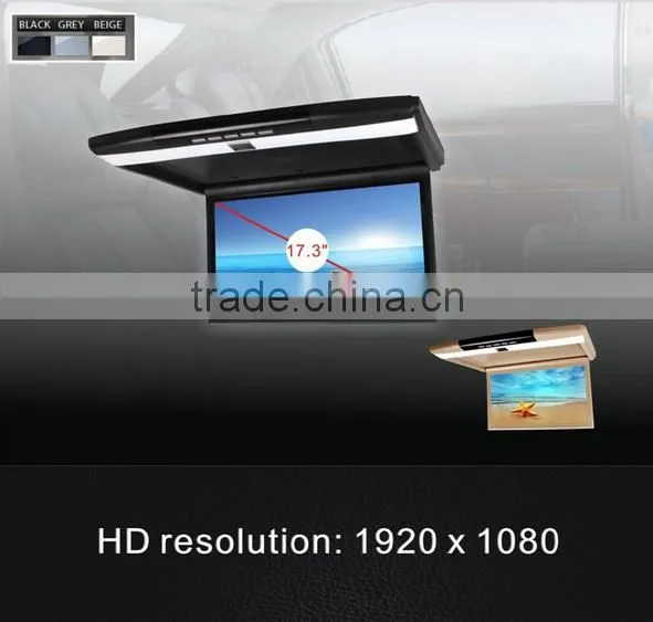 New Model 17 inch Car Roof Mount Monitor Super Thin RF-1703HDMI