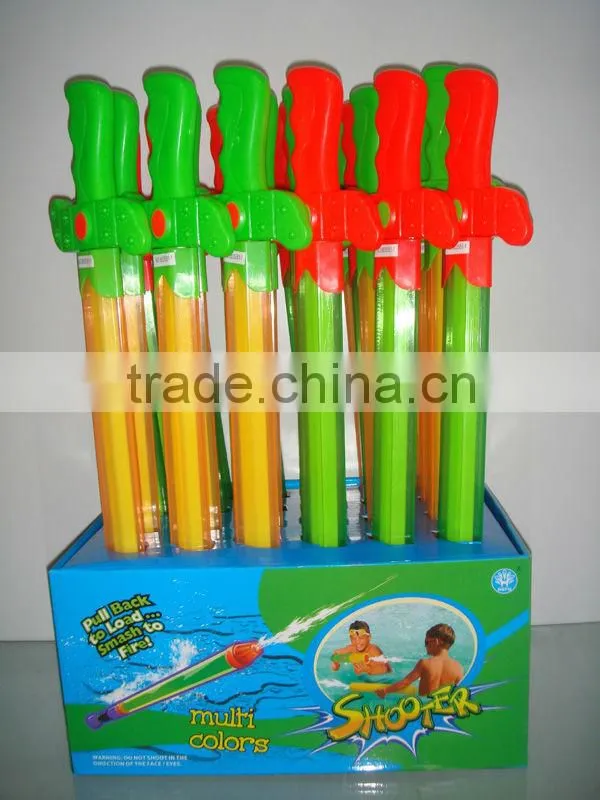 new product 2014 ,sword type water guns kid toy made in china water gun toy