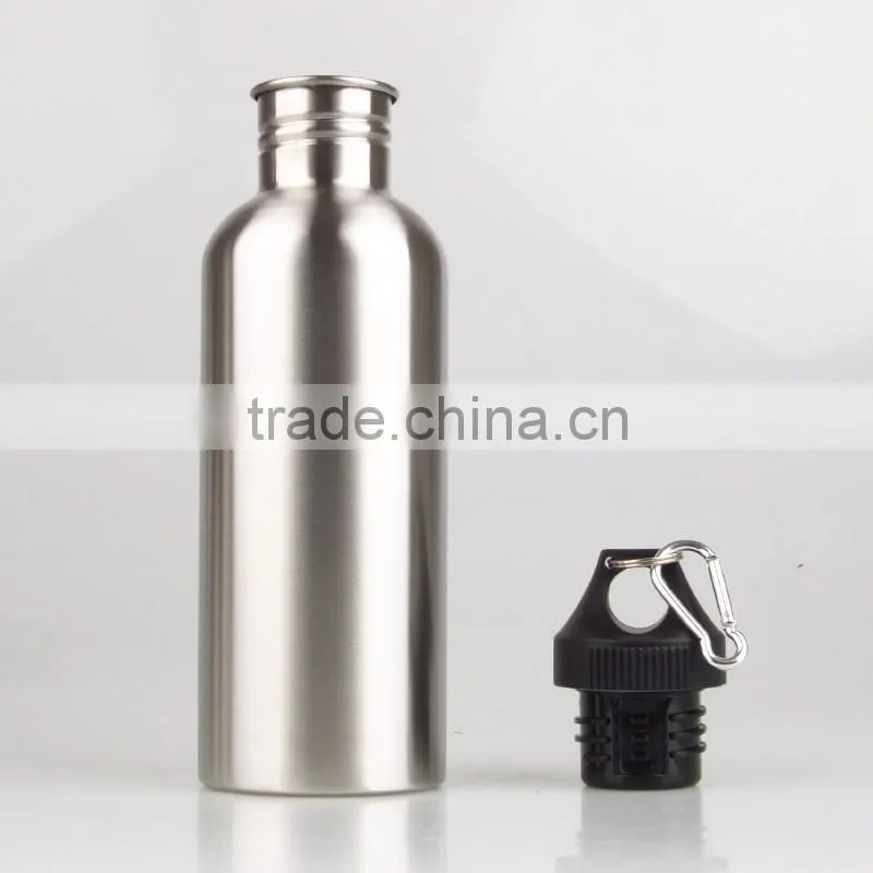 stainless steel sports cool water bottle with stainless steel lid sport water bottle