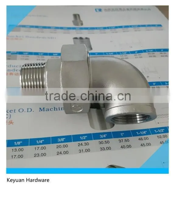 High Quality 1" Elbow Union F/F Flat Face used for Filter Equipment