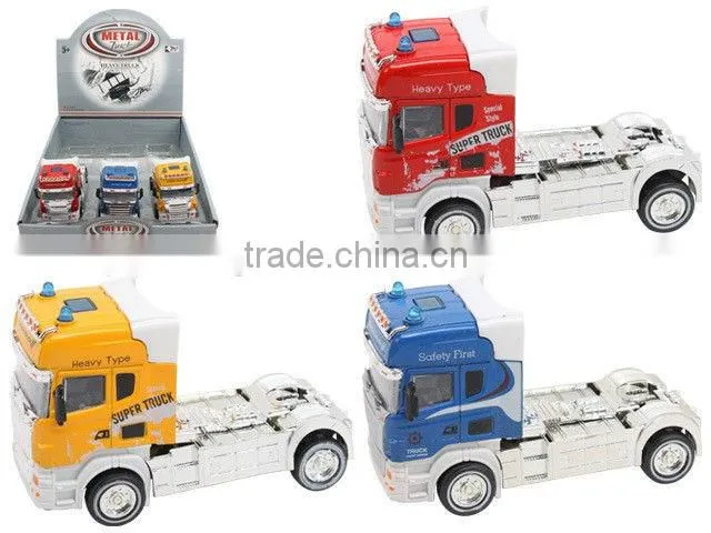 Alloy 1:42 scale model garbage truck toy for sale