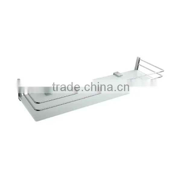 China Supplier Brass Toilet Accessories Bathroom Shelf bathroom glass shelf