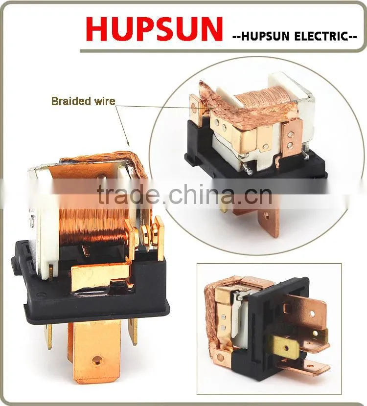 Factory supply copper material waterproof car relay 4PIN 80A