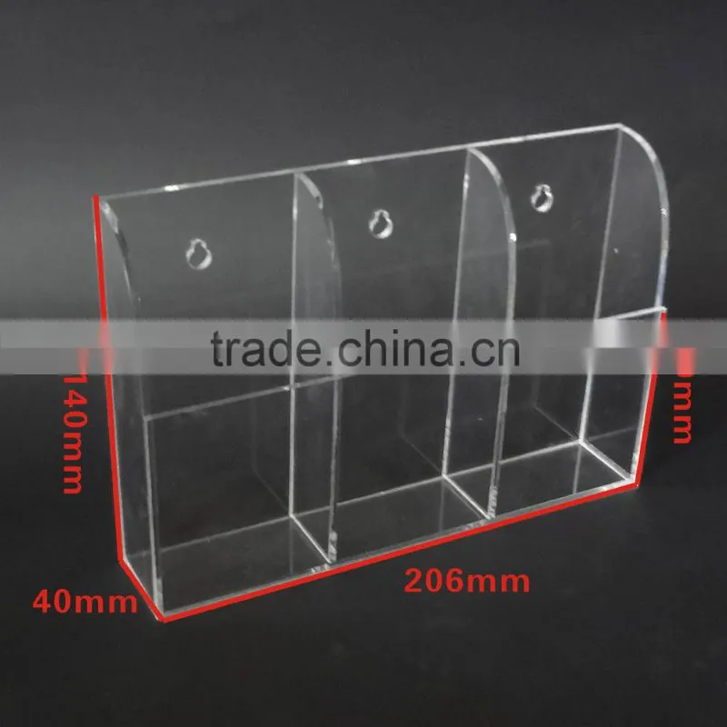 hot sale transparent remote control receive storage box holder