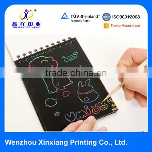 Various Kinds of Latest Design High Quality Scratch Book with a Wood Pen