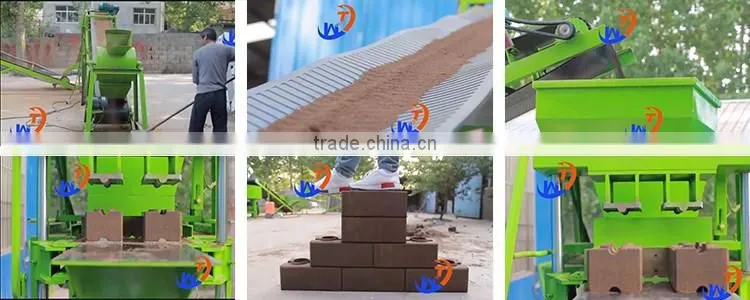 WANTE BRAND QT4-18 Concrete interlocking block brick making machine line from Factory