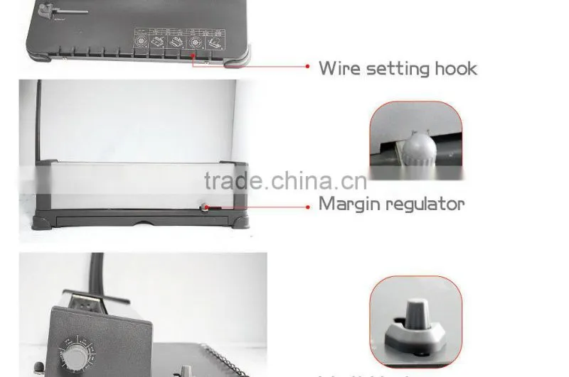 WD-6988A4 Functional wire plastic spiral comb Binding Machine