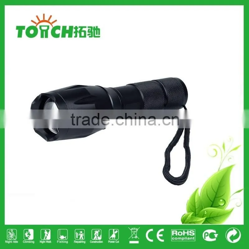 classic lights led E17 Zoomable LED Torch light XM-L T6 waterproof 5 modes long-range led Flashlight