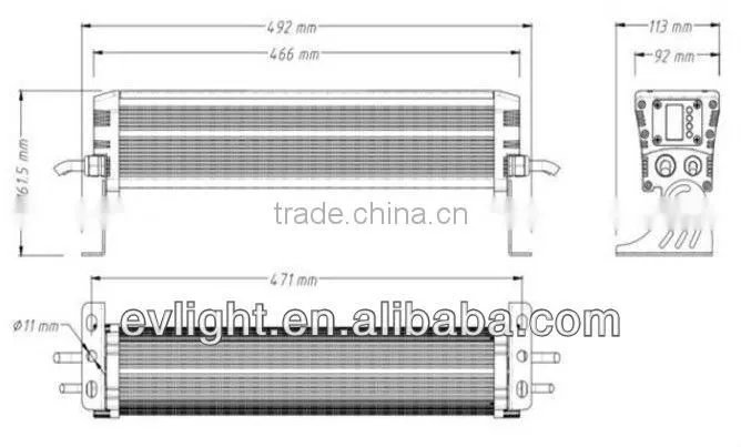 Waterproof IP65 led wall bar light 8x10w RGBW EV W108