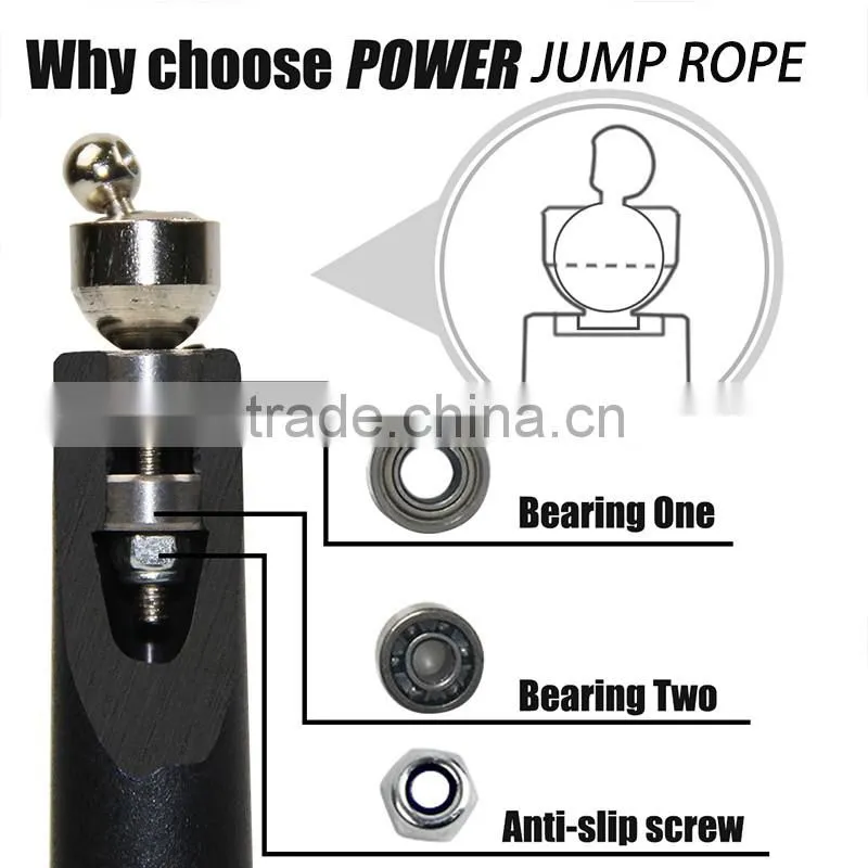 2016 the best quality chinese steel bearing jump rope for sale