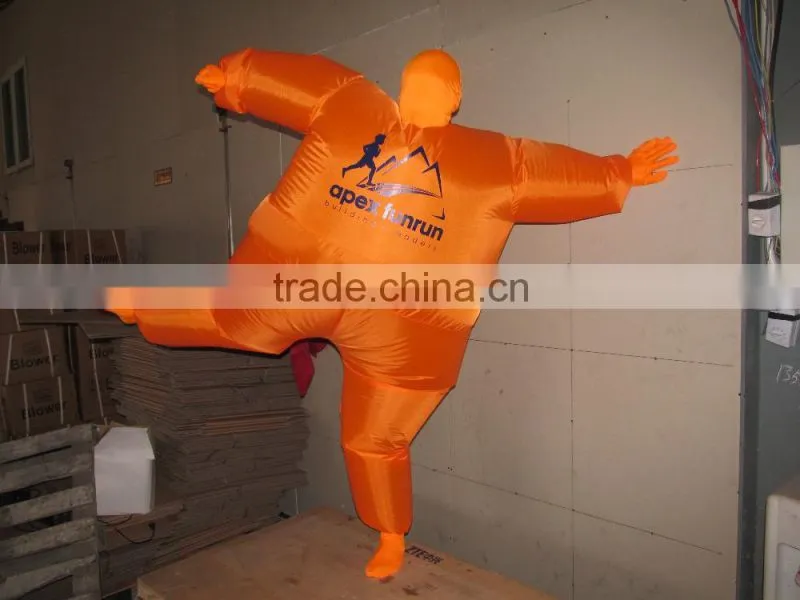 DJ-CO-117 Inflatable clothing Suit Funny Colorful Halloween Costume Orange jumpsuit