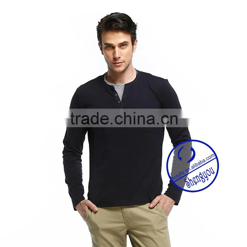custom long sleeve blank t shirt men design wholesale china
