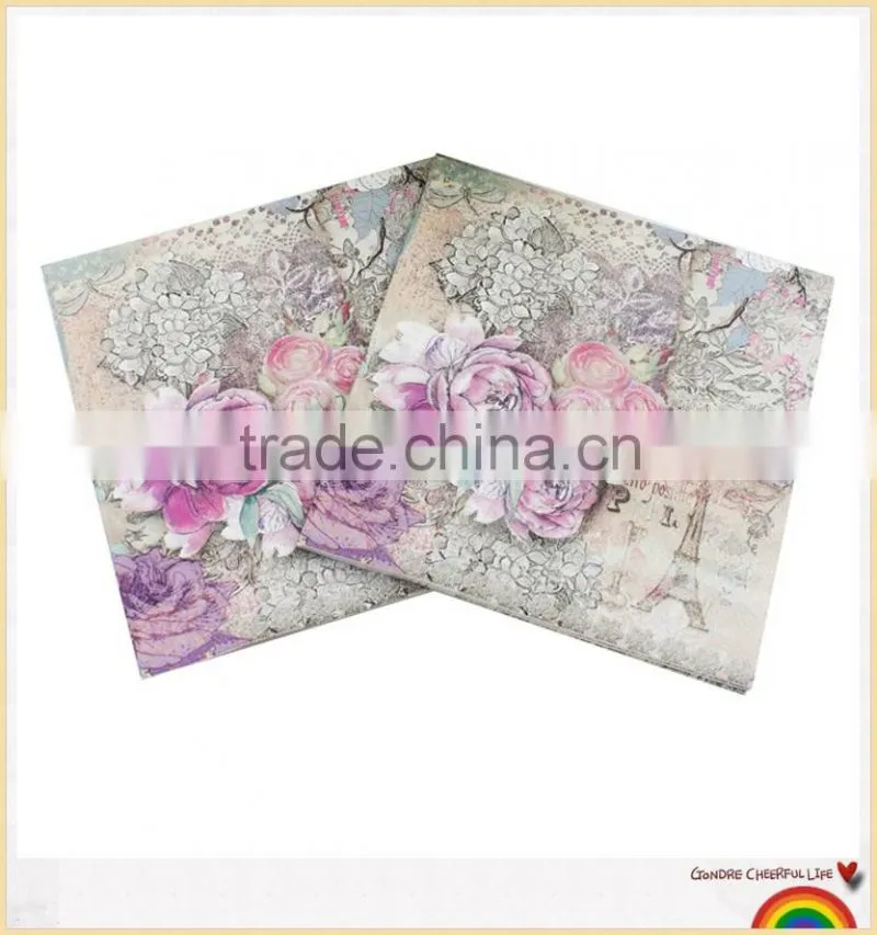 white dinner paper napkin/Promotional Logo Printed Napkin Paper