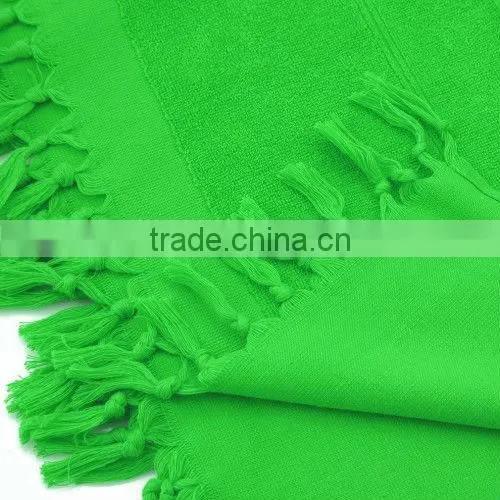 green plain hamman towel or fouta or kikoi.kikoy towel. 100cm*180cm