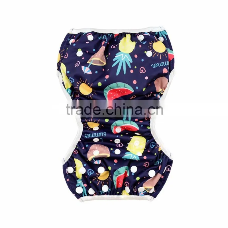 Alva 2016 New Fruits Pattern Reusable Baby Swimming Wear Swimming Diaper