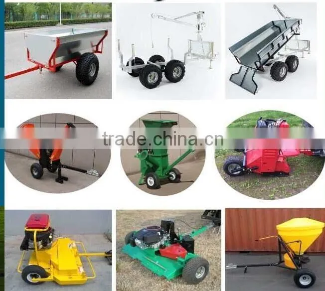 2016 hot sales atv box trailer with crane and winch