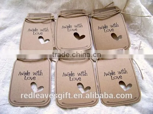 Wholesale Blank Paper Custom Luggage Tag