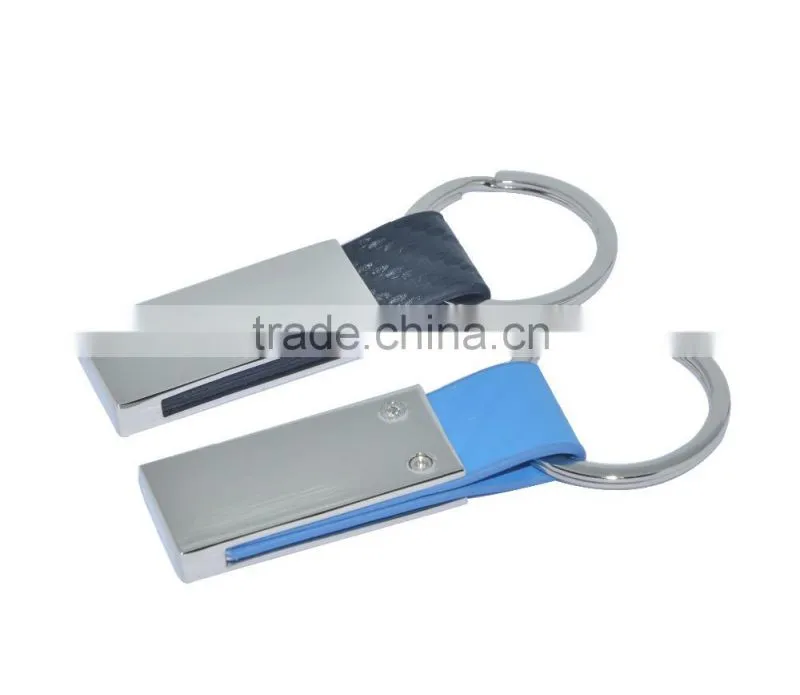 2016 exhibiton niya Manufacturer Custom Shaped Cheap Metal Logo Leather Keychains