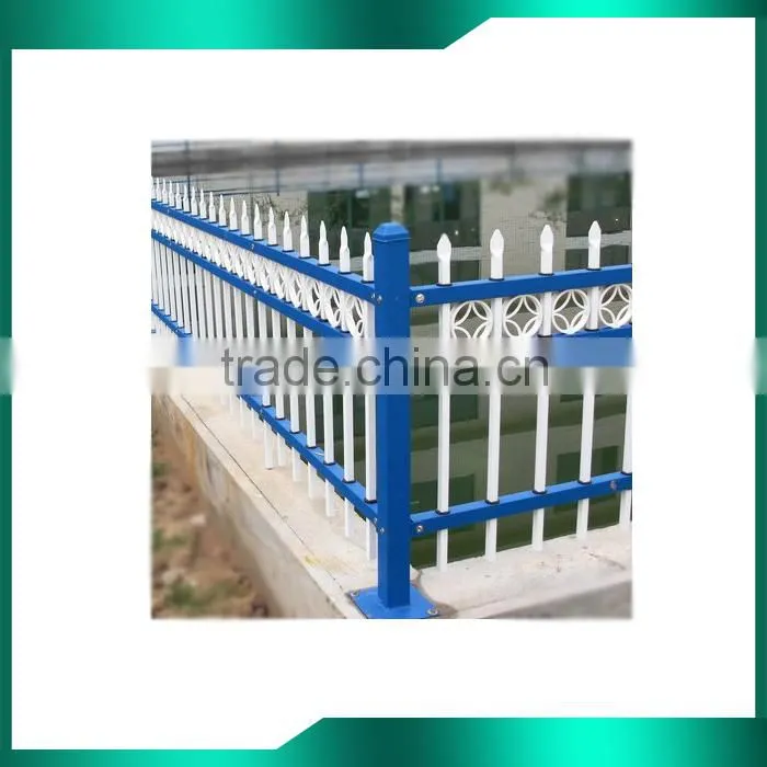 Powder coated galvanized steel fence panels