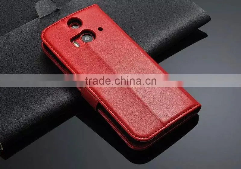 Wholesale Luxury Leather Cell Phone Case With Card Slot For HTC Butterfly 2