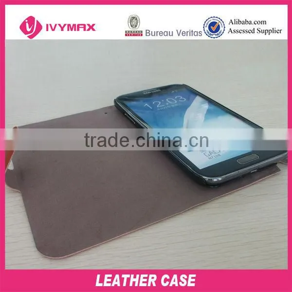 stand mobile leather case for samsung galaxy note2 n7100