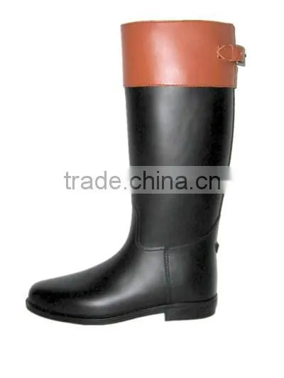 pvc leather good quality equestrian boot